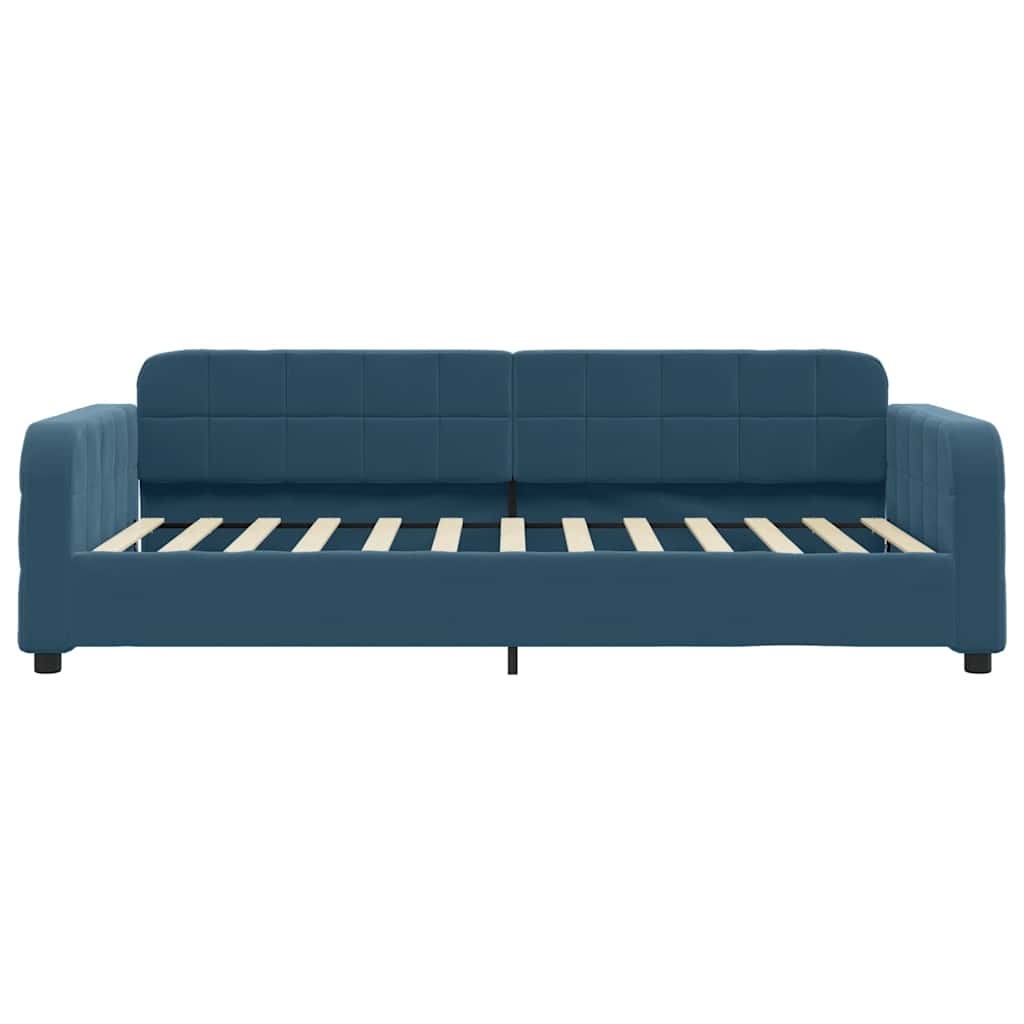 Sofa, mėlynos spalvos, 90x200cm, aksomas