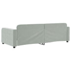 Sofa, šviesiai pilkos spalvos, 90x200cm, aksomas