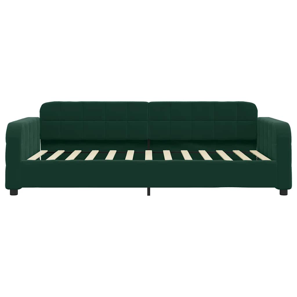 Sofa, tamsiai žalios spalvos, 100x200cm, aksomas