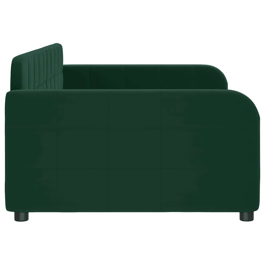 Sofa, tamsiai žalios spalvos, 100x200cm, aksomas