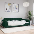 Sofa, tamsiai žalios spalvos, 100x200cm, aksomas
