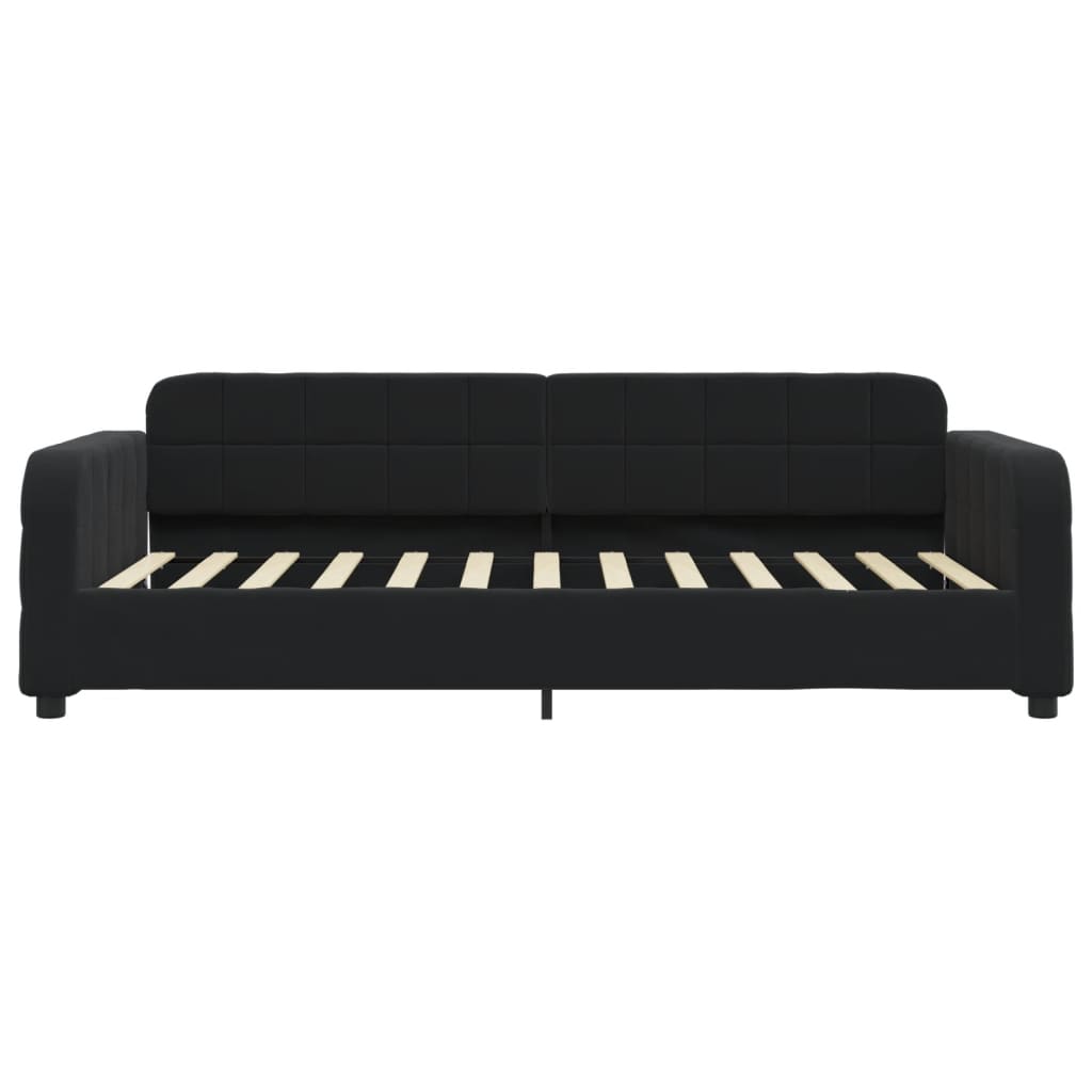 Sofa, juodos spalvos, 100x200cm, aksomas