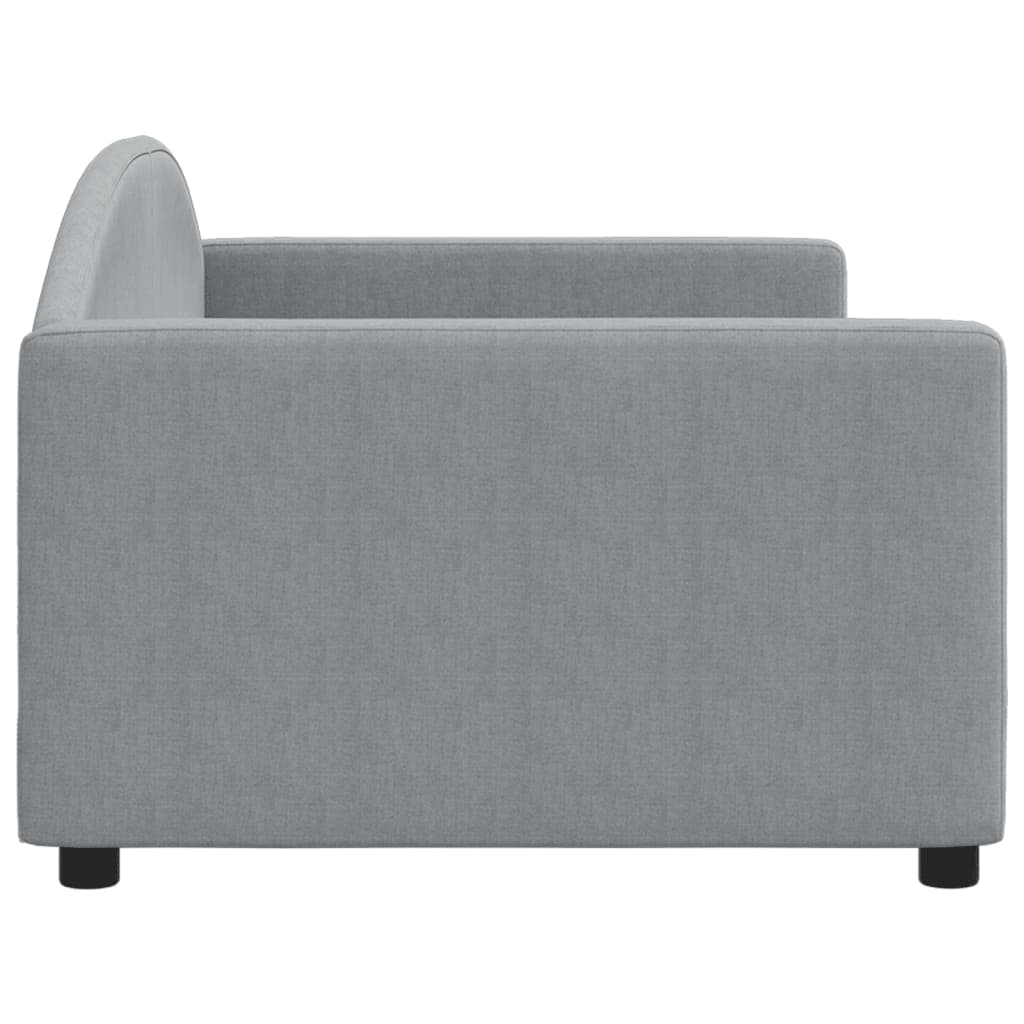 Sofa, šviesiai pilkos spalvos, 90x200cm, audinys