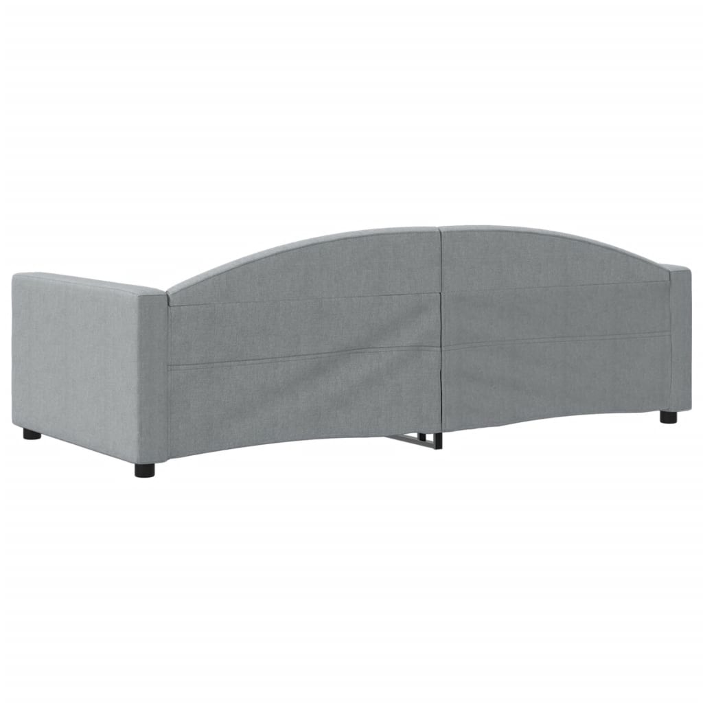 Sofa, šviesiai pilkos spalvos, 90x200cm, audinys