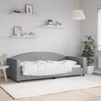 Sofa, šviesiai pilkos spalvos, 90x200cm, audinys