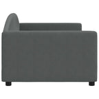Sofa, tamsiai pilkos spalvos, 90x200cm, audinys
