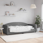 Sofa, tamsiai pilkos spalvos, 90x200cm, audinys