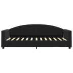 Sofa, juodos spalvos, 90x190cm, aksomas