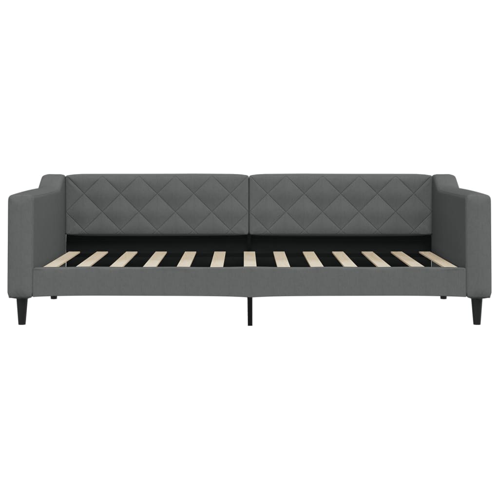 Sofa, tamsiai pilkos spalvos, 90x200cm, audinys