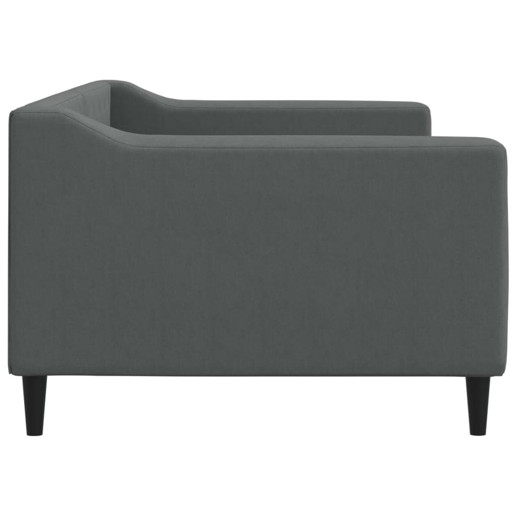 Sofa, tamsiai pilkos spalvos, 90x200cm, audinys
