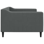 Sofa, tamsiai pilkos spalvos, 90x200cm, audinys