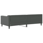 Sofa, tamsiai pilkos spalvos, 90x200cm, audinys