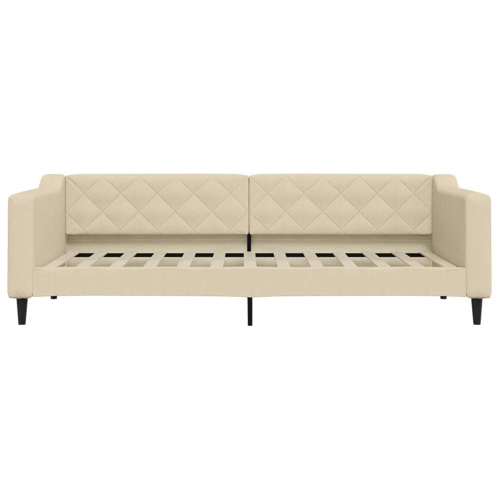 Sofa, kreminės spalvos, 90x200cm, audinys