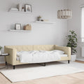 Sofa, kreminės spalvos, 90x200cm, audinys