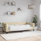 Sofa, kreminės spalvos, 90x200cm, audinys