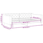 Sofa, tamsiai pilkos spalvos, 100x200cm, audinys