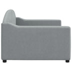 Sofa, šviesiai pilkos spalvos, 90x200cm, audinys