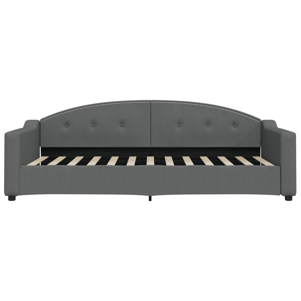 Sofa, tamsiai pilkos spalvos, 90x200cm, audinys