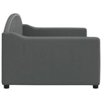 Sofa, tamsiai pilkos spalvos, 90x200cm, audinys
