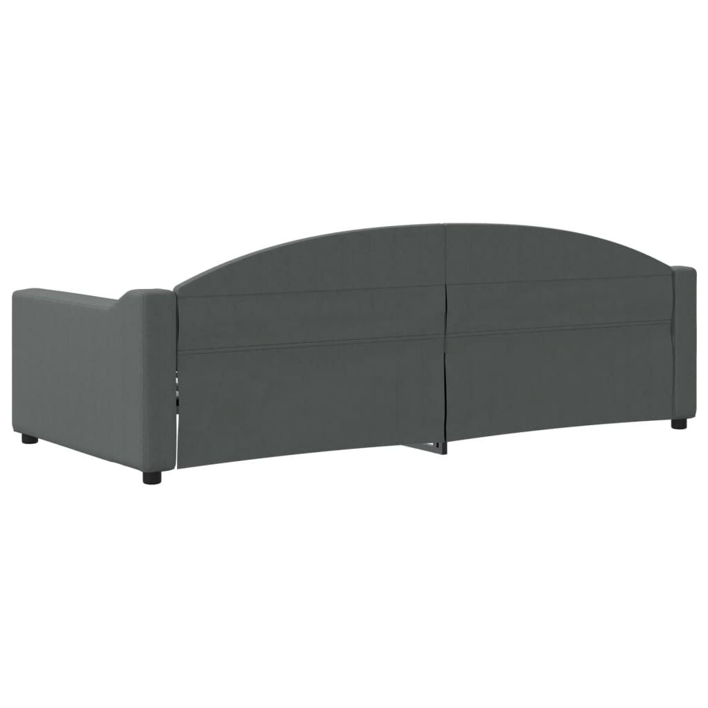 Sofa, tamsiai pilkos spalvos, 90x200cm, audinys