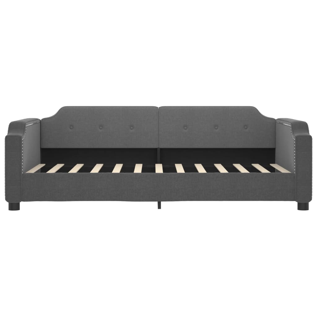 Sofa, tamsiai pilkos spalvos, 90x200cm, audinys