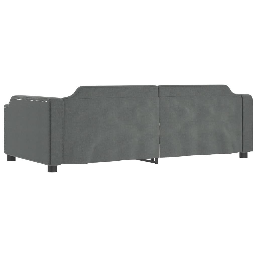 Sofa, tamsiai pilkos spalvos, 90x200cm, audinys
