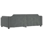 Sofa, tamsiai pilkos spalvos, 90x200cm, audinys