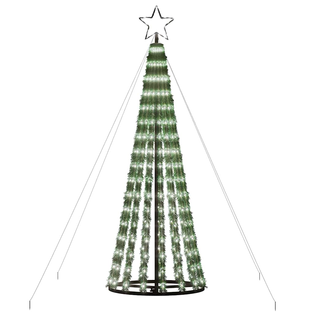 LED Kalėdų eglutė 275 LED Šalta Balta 180 cm