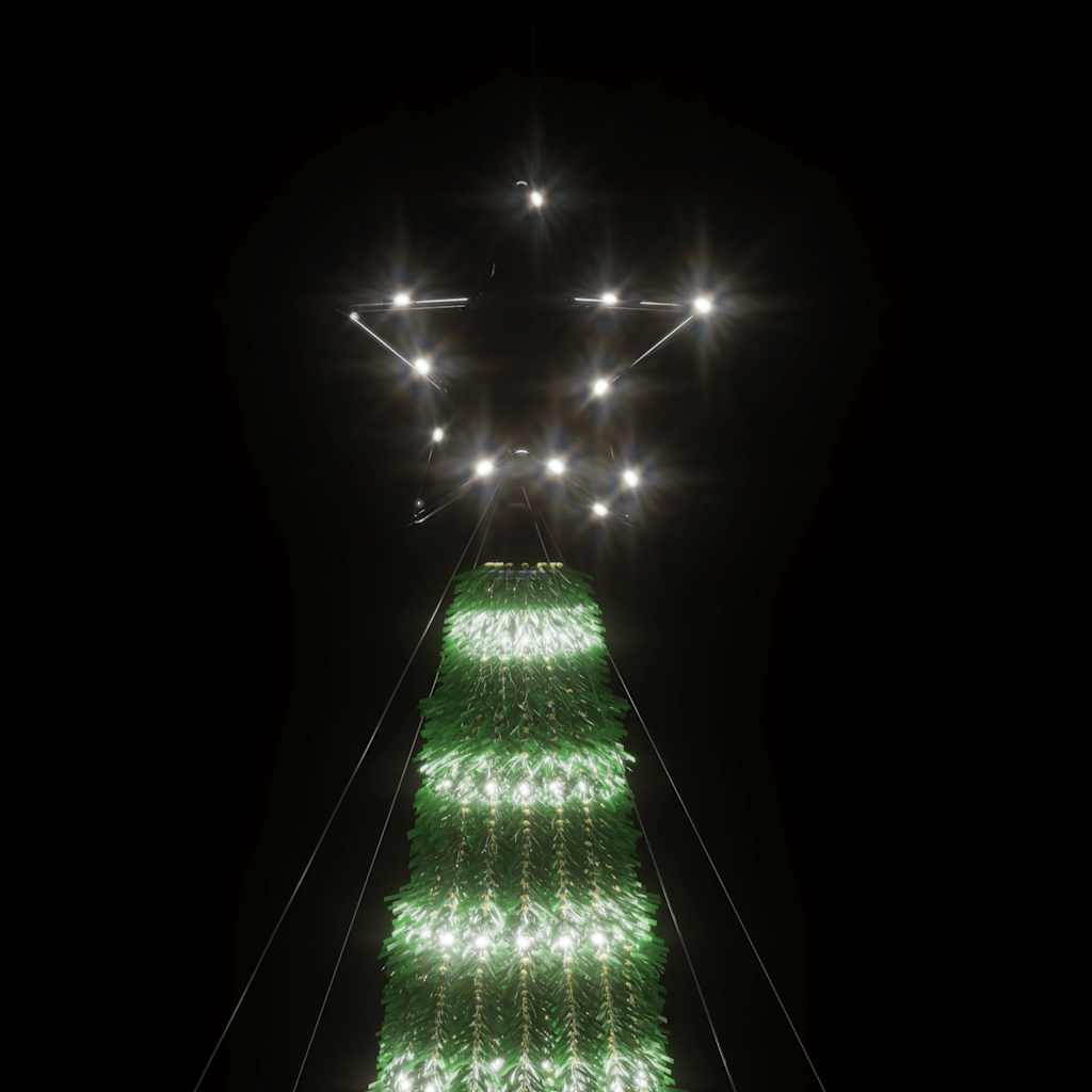 LED Kalėdų eglutė 275 LED Šalta Balta 180 cm