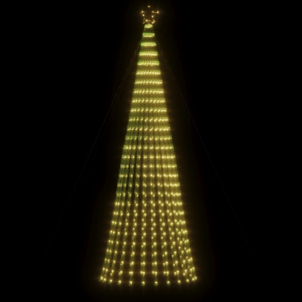 LED Kalėdų eglutė 688 LEDs Šilta Balta 300 cm