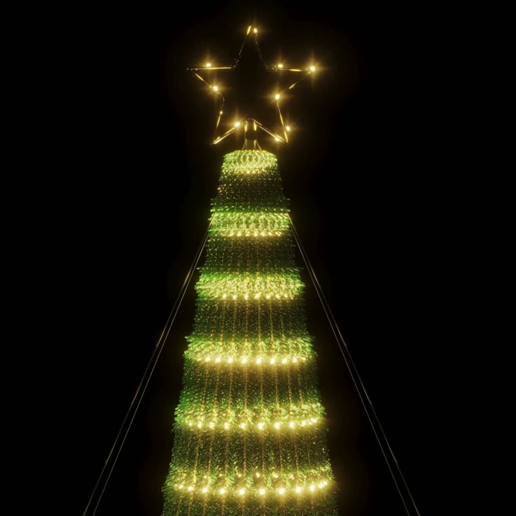LED Kalėdų eglutė 688 LEDs Šilta Balta 300 cm
