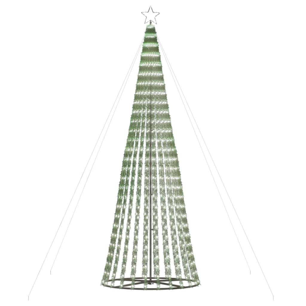 LED Kalėdų eglutė 688 LED Šaltai Balta 300 cm