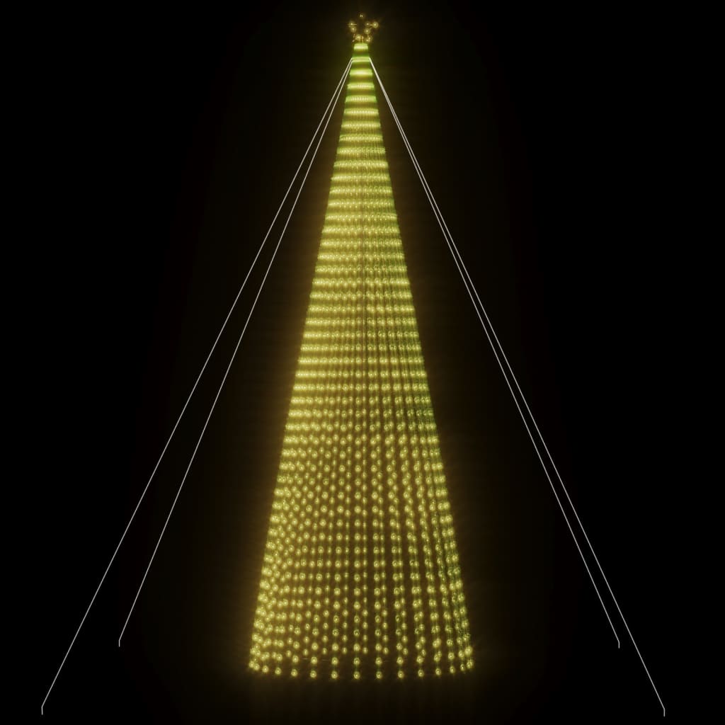 LED Kalėdų eglutė 1544 LEDs Šilta Balta 500 cm