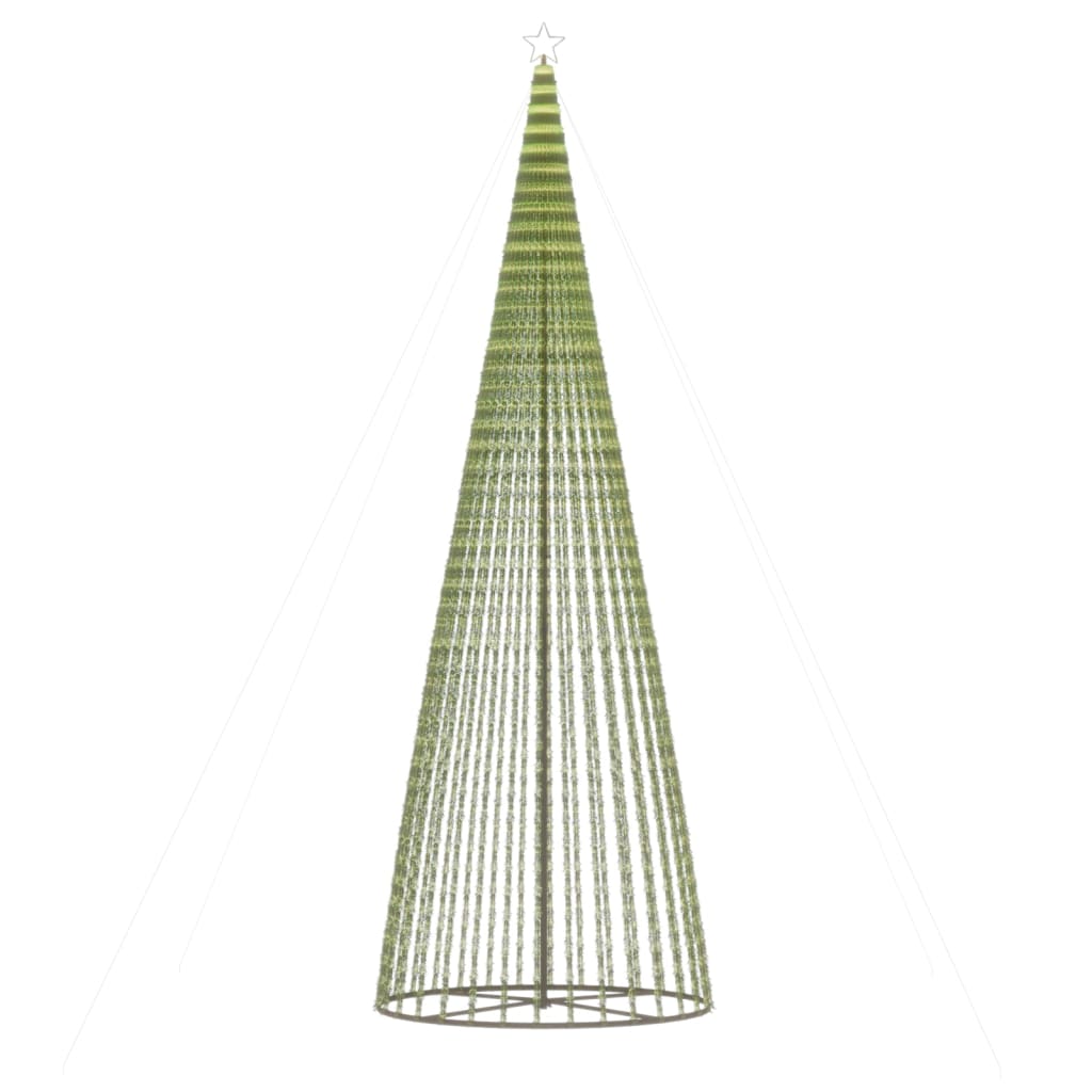 LED Kalėdų eglutė 1544 LEDs Šilta Balta 500 cm