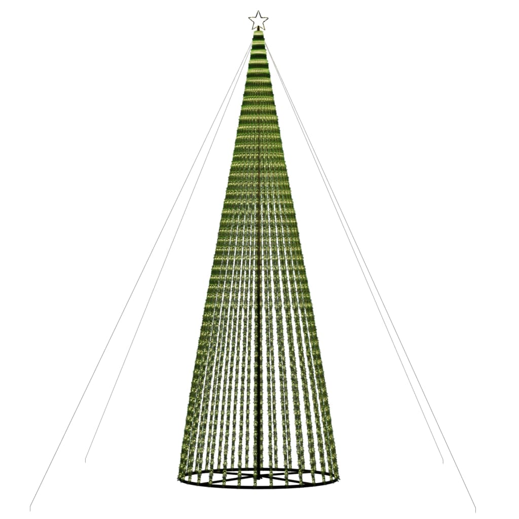 LED Kalėdų eglutė 1544 LEDs Šilta Balta 500 cm