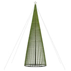LED Kalėdų eglutė 1544 LEDs Šilta Balta 500 cm