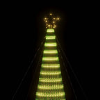 LED Kalėdų eglutė 1544 LEDs Šilta Balta 500 cm