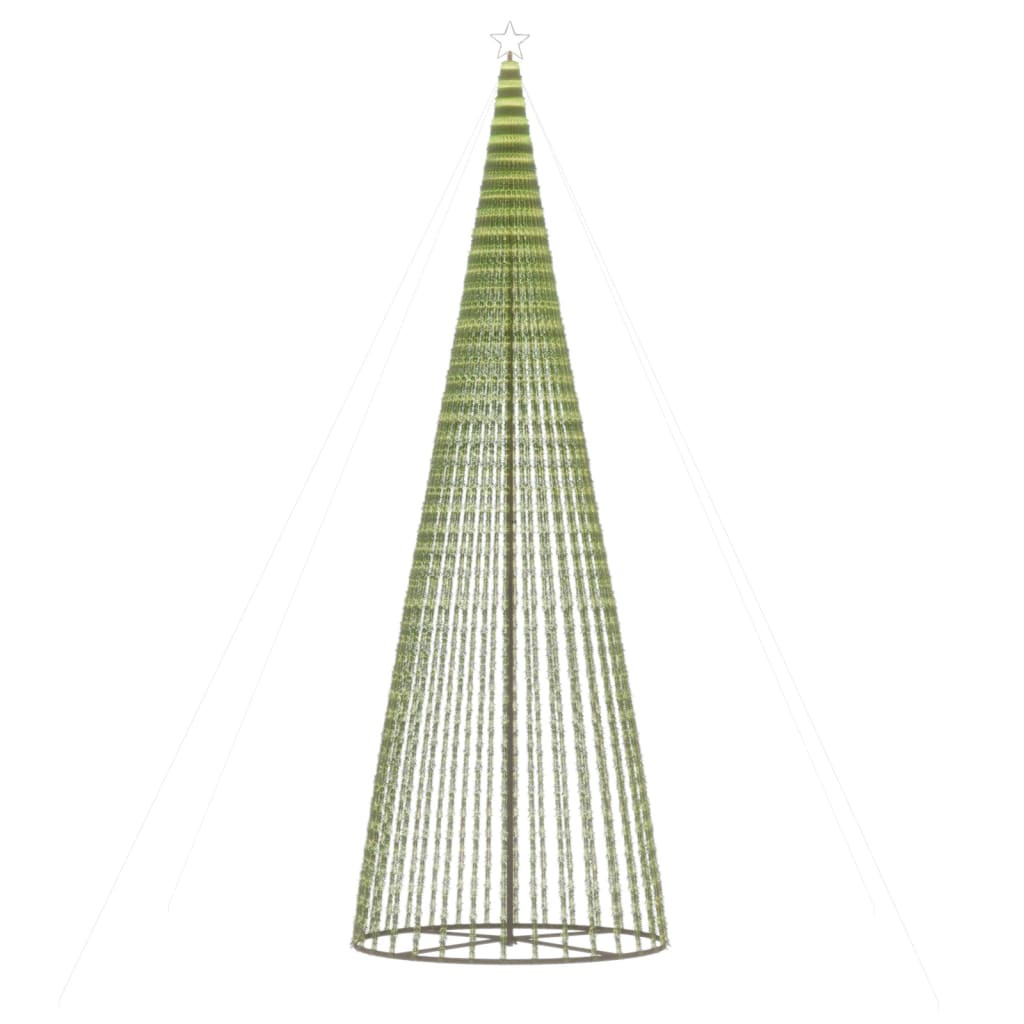 LED Kalėdų eglutė 1544 LED Šaltai Balta 500 cm