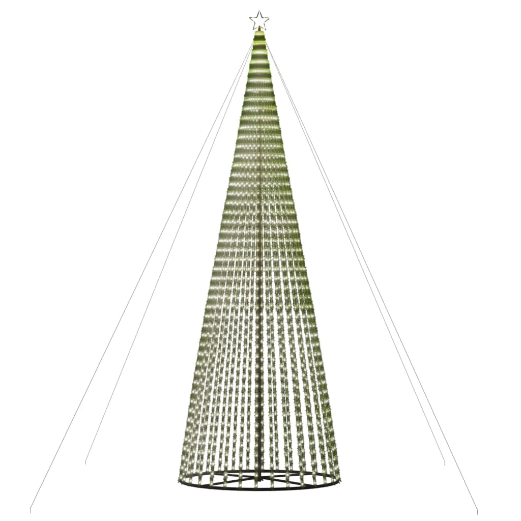 LED Kalėdų eglutė 1544 LED Šaltai Balta 500 cm