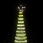 LED Kalėdų eglutė 1544 LED Šaltai Balta 500 cm
