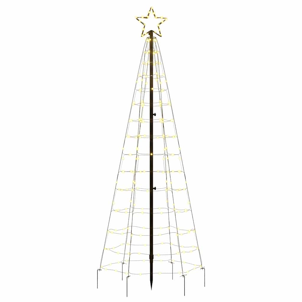 LED Kalėdų eglutė su smaigaliais 220 LED Šiltai balta 180 cm