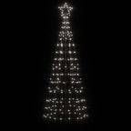 LED Kalėdų eglutė su smaigaliais 220 LED Šalta Balta 180 cm