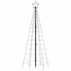 LED Kalėdų eglutė su smaigaliais 220 LED Šalta Balta 180 cm