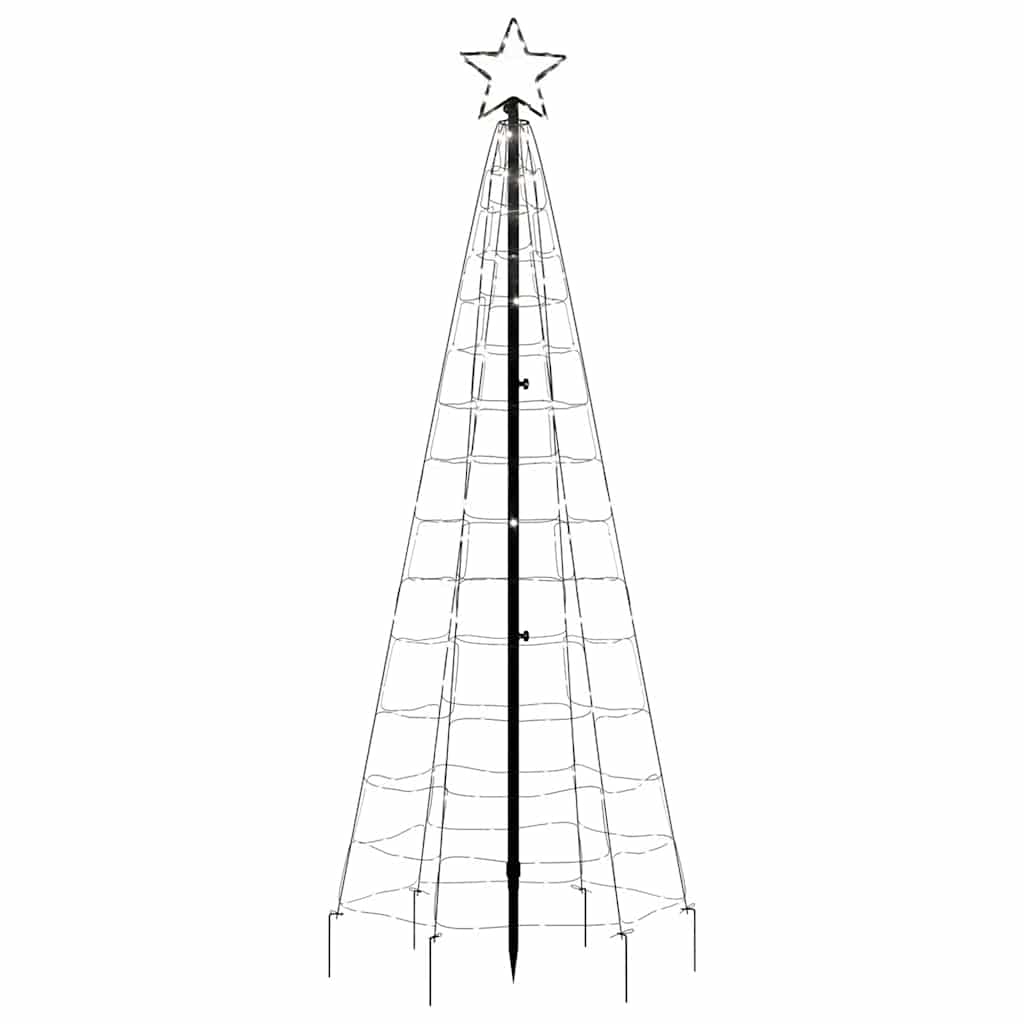 LED Kalėdų eglutė su smaigaliais 220 LED Šalta Balta 180 cm