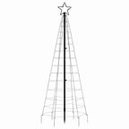LED Kalėdų eglutė su smaigaliais 220 LED Šalta Balta 180 cm