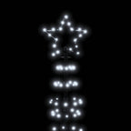 LED Kalėdų eglutė su smaigaliais 570 LED šalta balta 300 cm