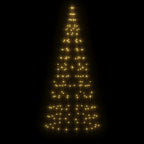 LED Kalėdų eglutė ant vėliavos stiebo 200LED Šiltai balta 180cm