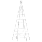 LED Kalėdų eglutė ant vėliavos stiebo 200 LED Spalvingi 180 cm