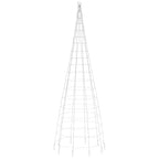 LED Kalėdų eglutė ant vėliavos stiebo 550LED Šiltai balta 300cm