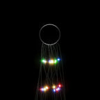 LED Kalėdų eglutė ant vėliavos stiebo 550 LED Spalvingi 300 cm